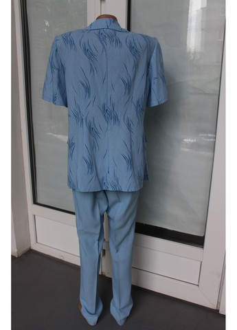 Костюм жіночий брючний блакитний No Brand Костюм жіночий літній (351361475)