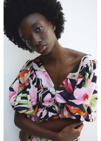 Комбінована кежуал сукня максі з льону H&M однотонна