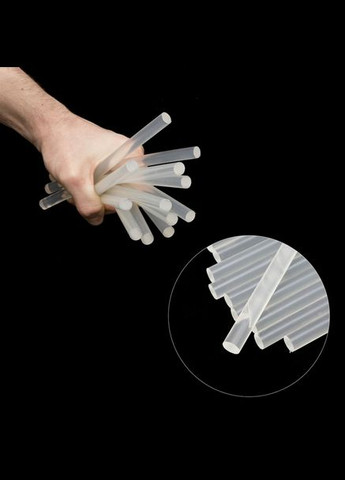 Клейові стрижні прозорі 11.2 x 200 мм, 12 шт. (RT-1020) Intertool (309200001)