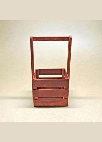 Подарочная корзинка из дерева Шервуд 18х18 коралл (ПДК-0021314) No Brand (328911830)