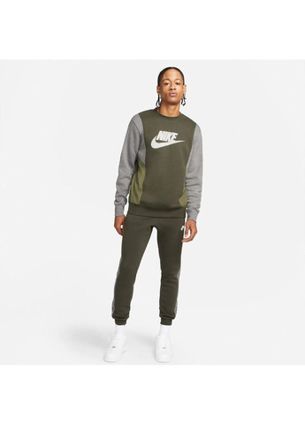 Свитшот мужской M Nsw Hybrid Flc Crew Bb Dj5075-355 Nike (364839239)