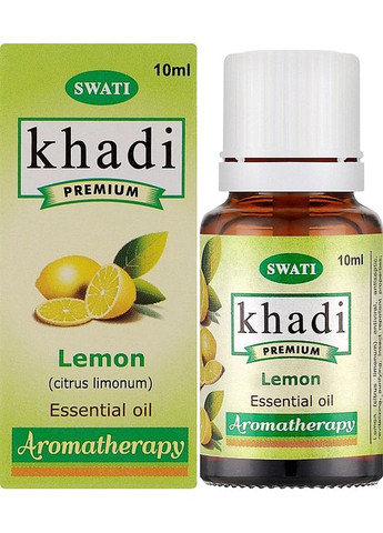 Чиста ефірна олія "Лимон" Premium Pure 100% Essential Oil Lemon 10ml (1362607-31099652) Khadi Swati (368744678)