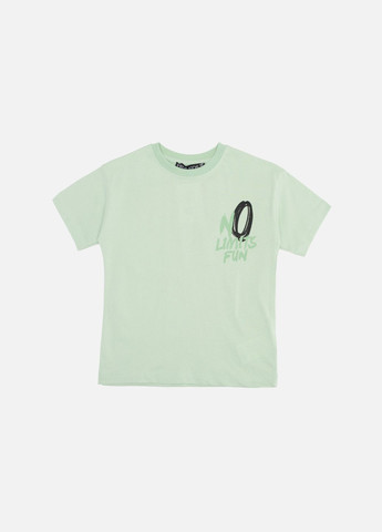 Оливковая летняя футболка с коротким рукавом для мальчика цвет оливковый цб-00246525 First Kids