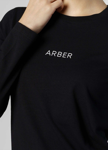 Черная всесезон женская футболка arber черная Arber Woman Long sleeve W
