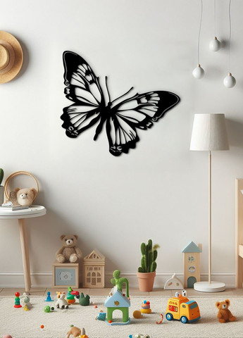 Картина на стену, деревянный декор для дома "Большая бабочка", декоративное панно 35х40 см Woodyard (292112039)