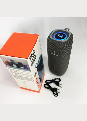 Портативна колонка Bluetooth TG654 8W з підсвічуванням, Бездротова колонка портативна потужна. Колір: сірий No Brand (359474446)