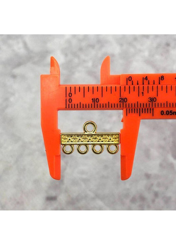 Коннектор-разделитель 12х21 мм, цвет - желтое золото. Plus-plus (352752023)