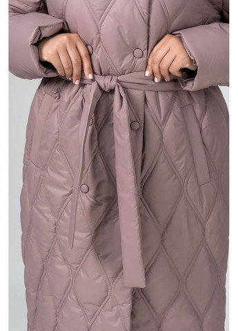 Рожева демісезонна пальто напівприлеглого силуету all posa (ap102012p) A'll Posa