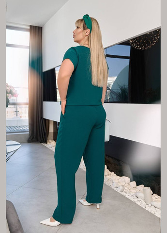 Жіночий костюм двійка з блузкою колір темна фуксія New Trend (304989840)