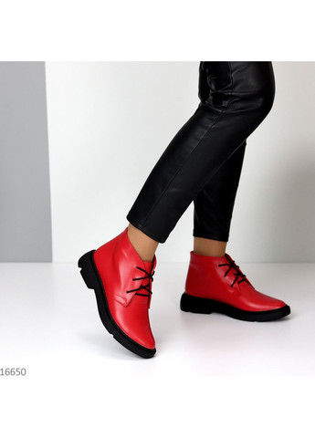 Черевики Butterfly червоні з натуральної шкіри No Brand (361659184)