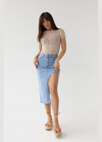 Джинсова спідниця з асиметрією Liton (297057648)