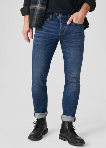 Синие демисезонные джинсы skinny C&A