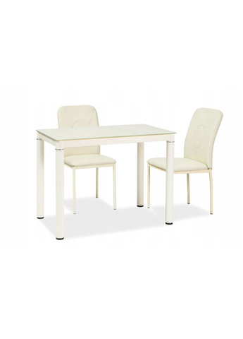 Стіл обідній Damar 100 x 60 см Кремовий DAMARK Signal (372178120)