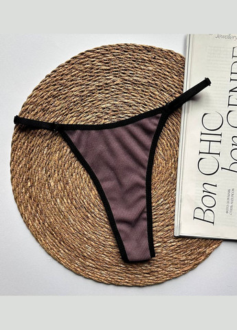 Трусики стрінги бавовняні рубчик, комплект 3 штуки Exclusive (315333909)