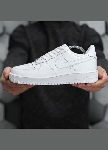 Білі Осінні унісекс кросівки air force 1572 white No Brand