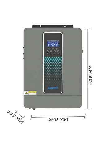 Гибридный инвертор Jarrett JARP-3.2KVA ЧИСТЫЙ, 3000 W, 24 V, 1 фаза Erston (363832192)