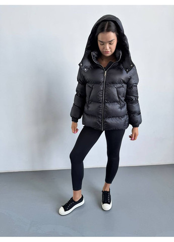Черная зимняя женская зимняя куртка SK