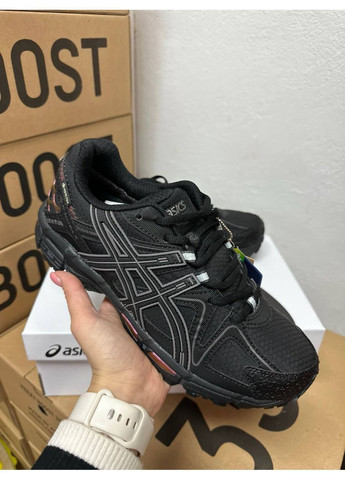 Черные всесезонные кроссовки gel-kahana 8 black orange gor-tex Asics