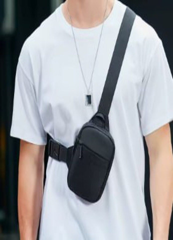 Сумка-месенджер чорна через плече барсетка на плече чорна No Brand (317433180)