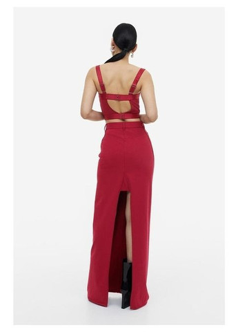 Вишневая юбка H&M