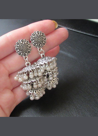 Великі індійські сережки джумки дзвоники, важкі,4671 Fashion Jewelry (336949520)
