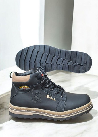 Черные зимние ботинки зимние No Brand