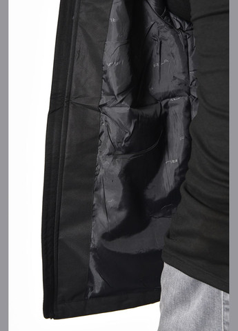 Чорна демісезонна куртка чоловiча демicезонна чорного кольору Let's Shop