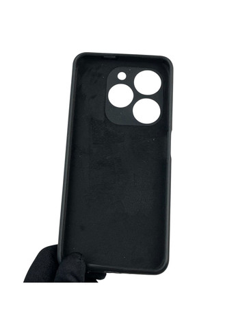Чохол для Hot 40i (X6528B) силіконовий з мікрофіброю нековзний на інфінікс хот 40і чорний Infinix (366390806)
