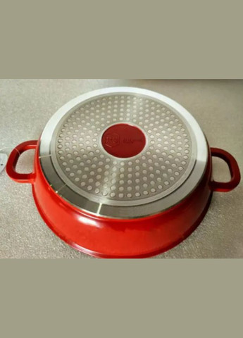 Сотейник BH 1040-32 32 см с гранитным покрытием с крышкой красный Bohmann (297330864)