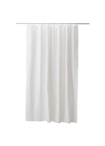 Шторка для ванної біла 180х180 см EVA захисна для суміжного санвузла однотонна 12 кілець ProDobro (365443173)