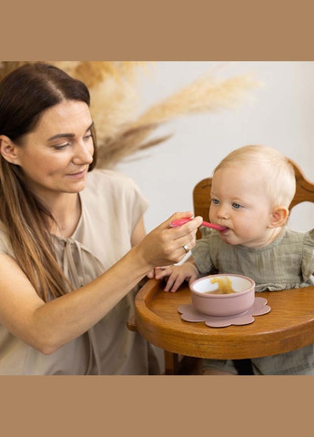 Мисочка силиконовая с основой-присоской, 6+ мес, какао () Baboo 9-035 (335973860)