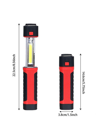 Магнитный автомобильный раздвижной фонарик на батарейках WT-292 лампа с крючком и магнитом Watton (338854950)