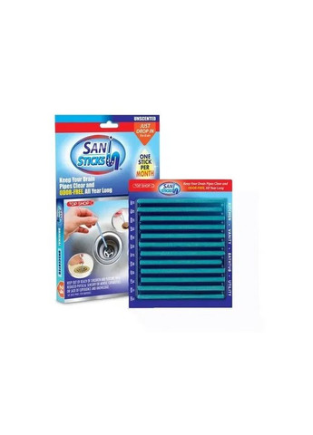Cредство для прочистки труб от засора Sani Sticks 12 штук в упаковке (1756375306) No Brand (325402839)