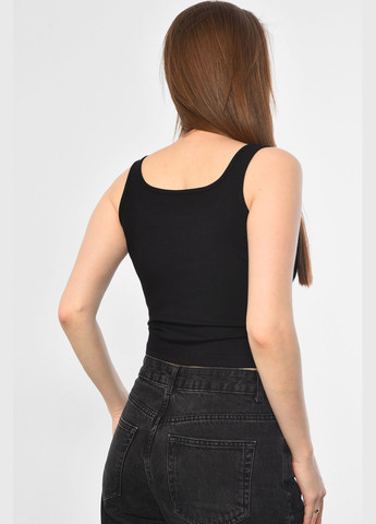 Майка женская черного цвета Let's Shop — 297517834