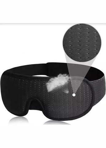 Маска для сна из дышащего материала и беруши в комплекте SBTR Черная (AFT-Black) No Brand (347590318)