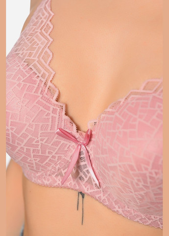 Розовый бюстгальтер женский розового цвета чашка в Let's Shop полиамид