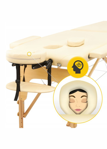 Массажный стол складной Massage Table Wood W60 Beige () 4FIZJO P-5907739318350 (341528958)