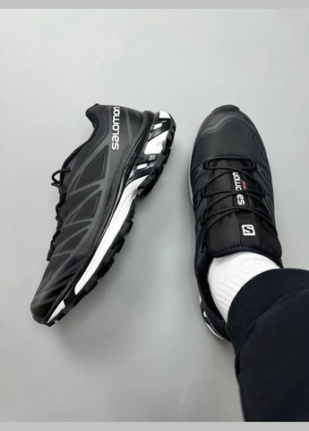 Черные зимние кроссовки зимние мужские salomon xt-6 winter gore-tex black termo fleece | саломон хт-6 черные термо с флисом No Brand