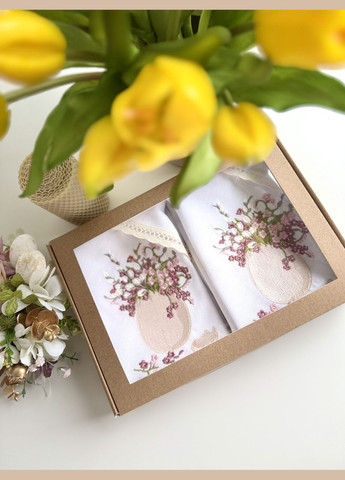 Великодня лляна серветка з вишивкою пасхальний рушник на кошик з квітамиTobiSobi TS00014-1 Figasse (358203362)