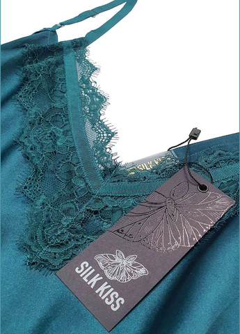 Ночная рубашка комбинация шелк Чикаго L Изумрудный Silk Kiss (285716599)