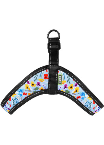 Шлея Comfort охоплення грудної клітки 28-34 см XXS Flowers blue (2100102834010) Hi Dog (279572518)