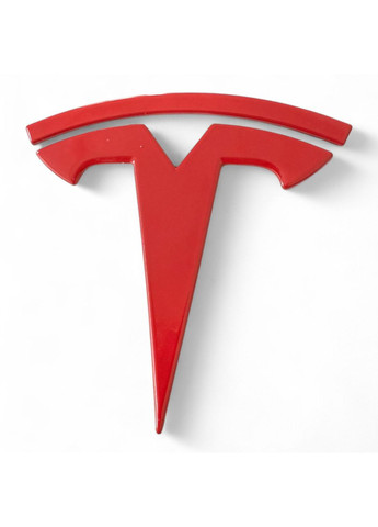 Эмблема на багажник металлический Тесла Модел 3 значок на багажник Model 3, красный Tesla (354698686)