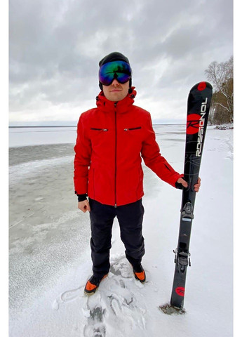 Куртка гірськолижна чоловіча червона - 1130671-17 Brooklet (358497981)