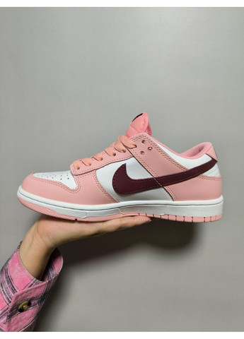 Рожеві Осінні кросівки чоловічі nike sb dunk low pink rose найк сб данк No Brand