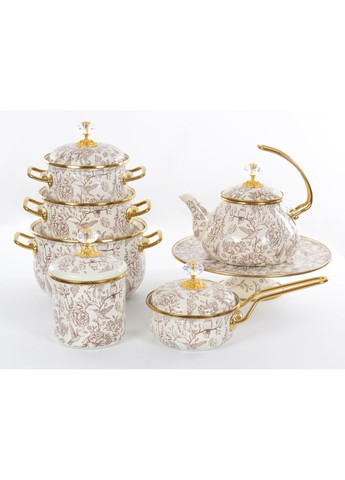 Чайник емальованний "BIRD" з кришкою, 2,2 л Elmani (360403666)