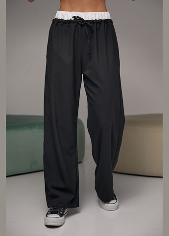 Женские брюки на завязках с белой резинкой на талии Lurex (278075771)
