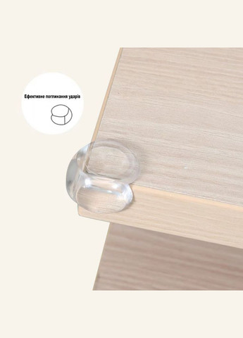 Силиконовые накладки на острые уголки мебели для защиты детей от ударов, прозрачные, круглые, 10шт No Brand (318065797)