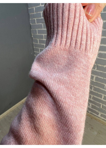 Розовое платье женское les etoiles claires 8178 свитер оверсайз ворот хомут one size No Brand