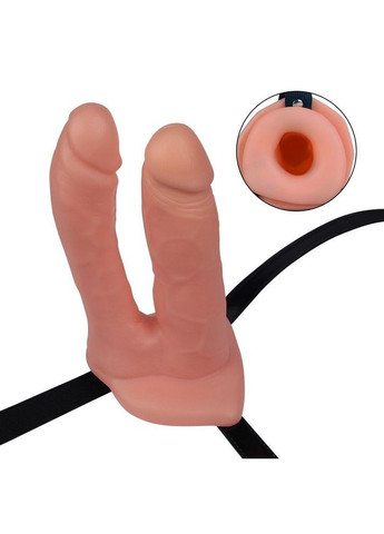Страпон полый для двойного проникновения Unisex Hollow Double Penetration 6" Lovetoy (363041395)