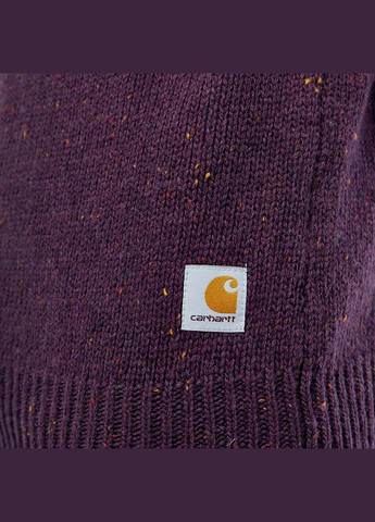 Фіолетовий демісезонний светр wip anglistic weater i010977 speckled dark plum Carhartt